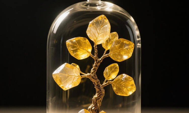 The symbolism of yellow crystal